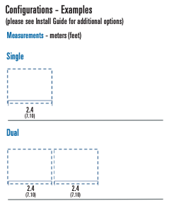 Synergy 2.4m Concealed Door or Wall System